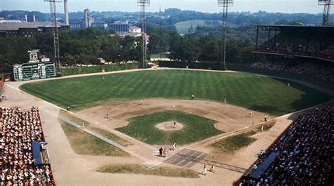 A photo of Forbes Field's early days