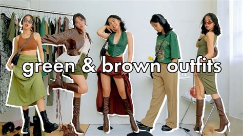 Forest Green And Brown Fashion