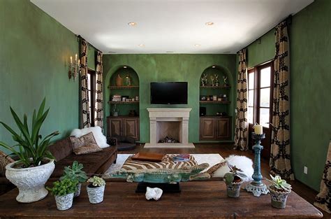 Forest Green And Brown Interior Design Ideas