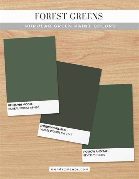 Forest Green Paint Shade