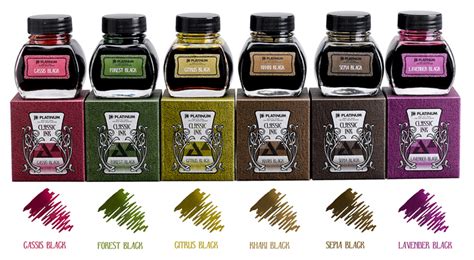 Fountain Pen Ink Colors