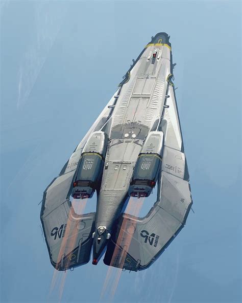 Concept art of a four-winged plane