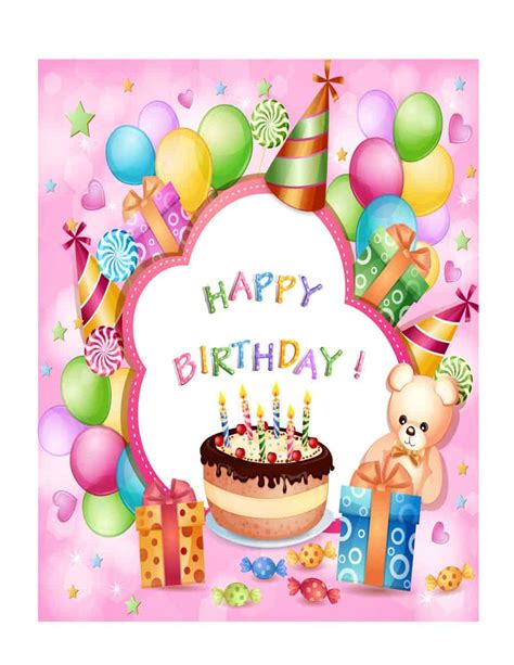 Free Birthday Card Templates for Word