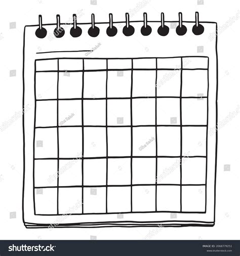 Free Blank Calendar Clipart