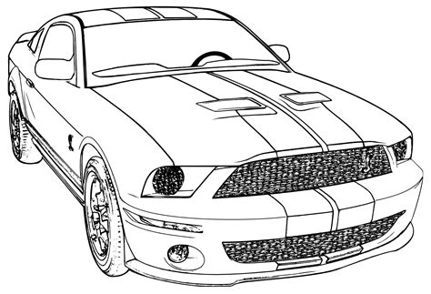 Free car coloring pages for kids