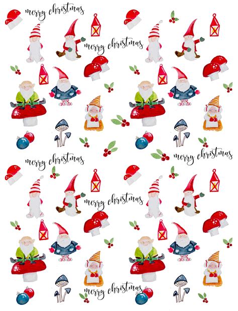 Free Christmas Printables for Gift Wrapping