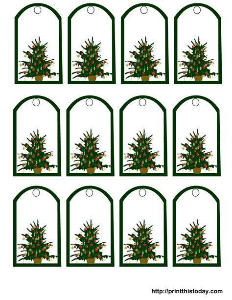 Christmas trees free Christmas tags