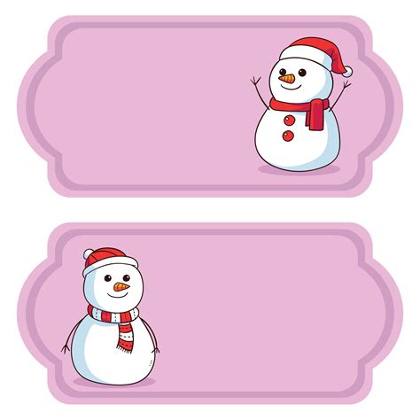 Snowmen free Christmas tags