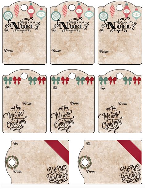 Winter wonderland free Christmas tags