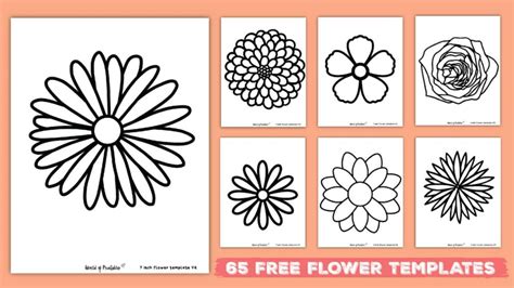 Free flower template arrangements