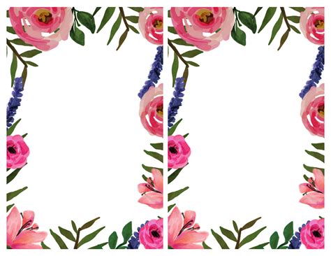 Free flower template designs