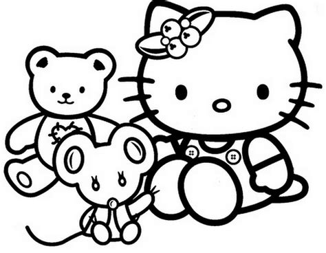 Free Hello Kitty coloring pages printables