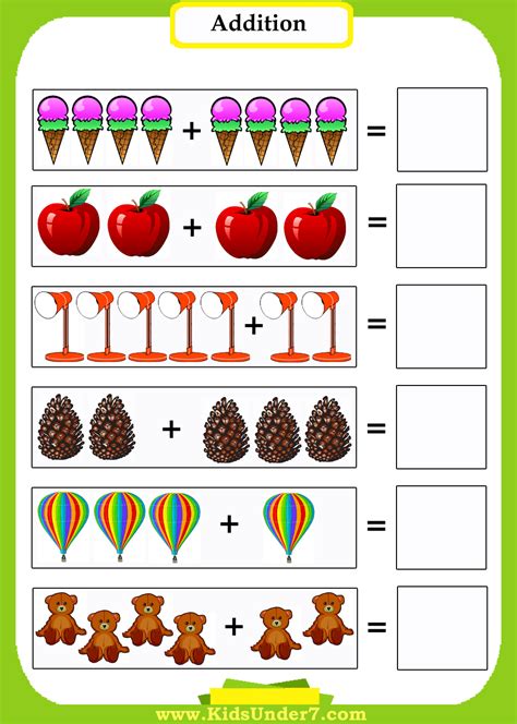 Free kindergarten math printables