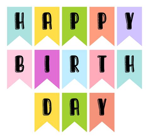 Free Printable Birthday Banners