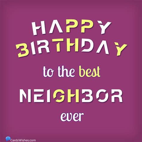 Free Printable Birthday Cards for Neighbors