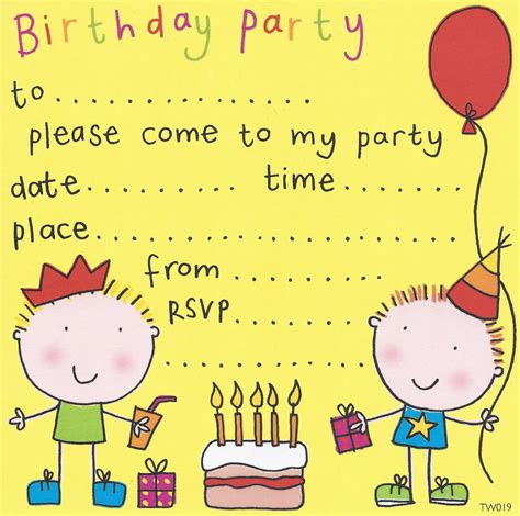 Free Printable Birthday Invitations for Toddlers