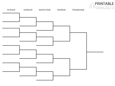 5 Free Printable Brackets for Download