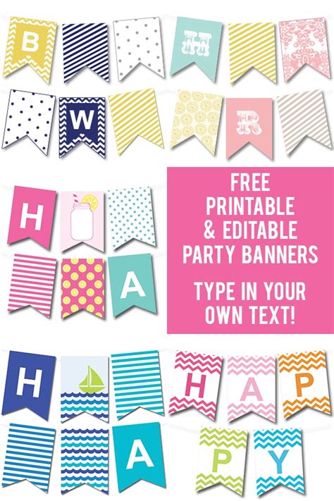 Free Printable Celebration Banners