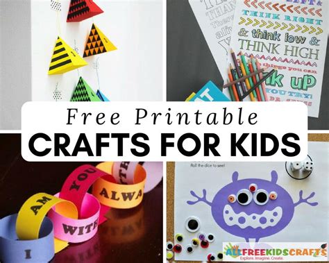 Free Printable Crafts for Birthdays