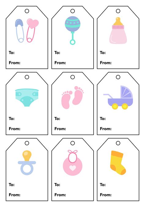 Free Printable Gift Tags for Baby Showers