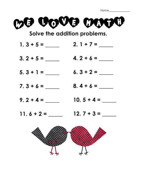 Free Printable Math Worksheets