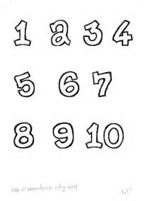 Free Printable Numbers Templates for Kids