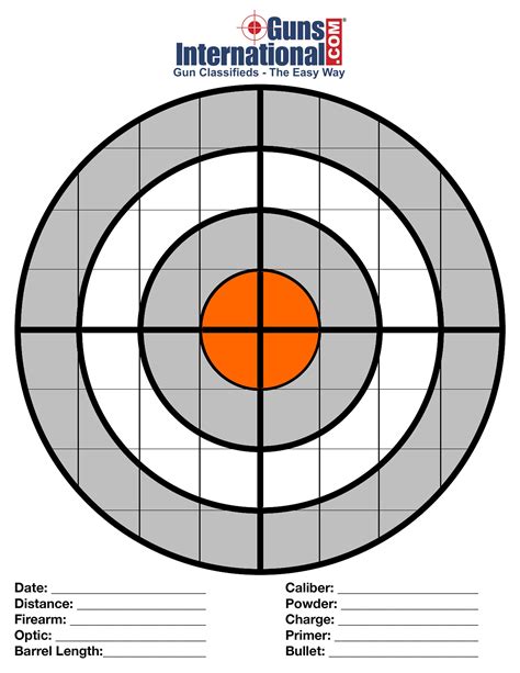 Free printable shooting targets