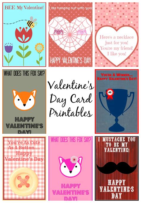 Free Printable Valentine Cards for Family