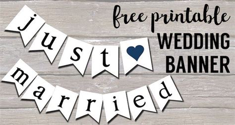 Free Printable Wedding Banners