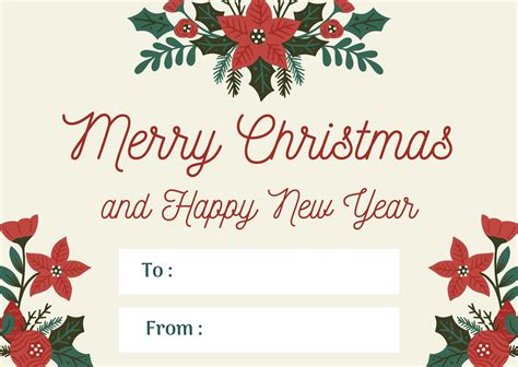 Free Printable Xmas Cards Template