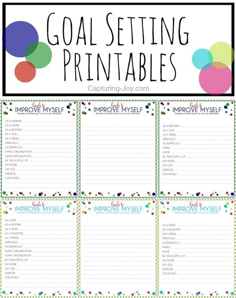 Free Printables for Goal Setting