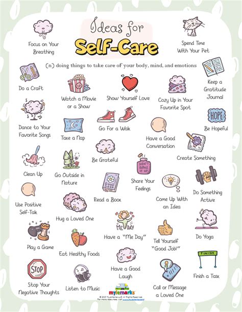 Free Printables for Self Care