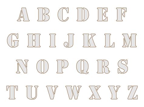 Finding free stencil letters online