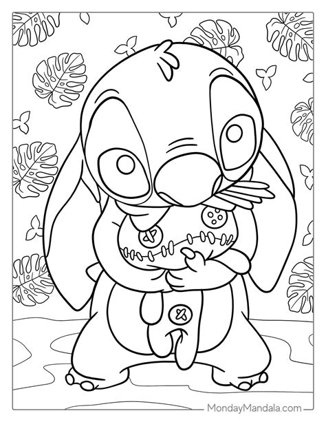 Free Stitch coloring pages