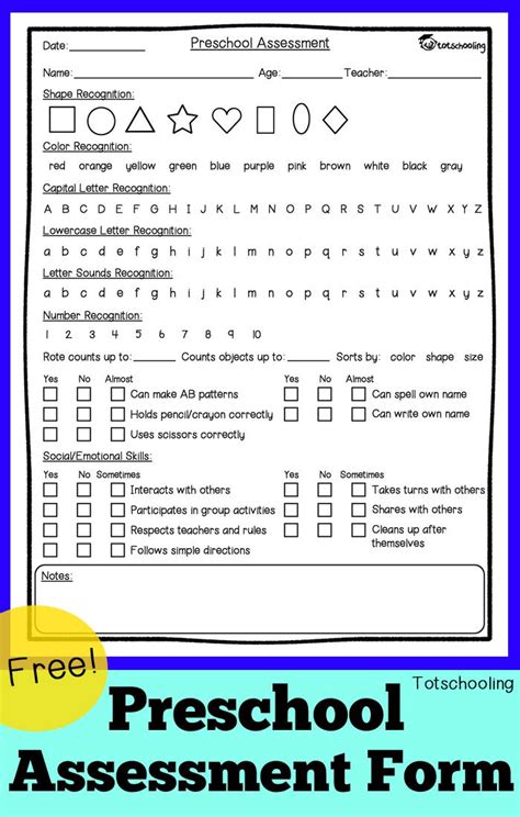 Free Test Printable Templates for Assessment