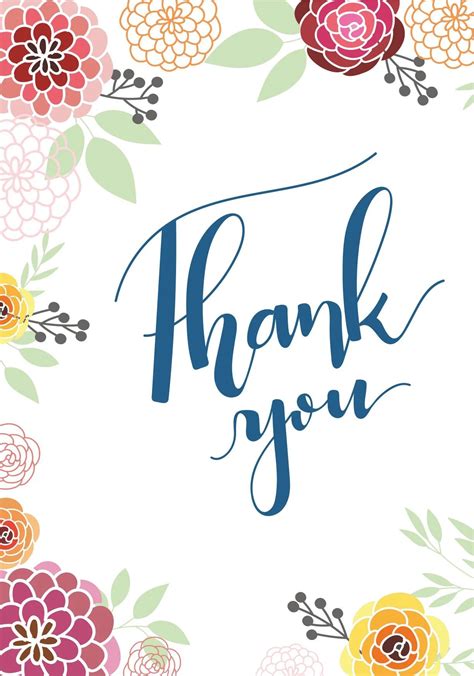 Free Thank You Card Templates