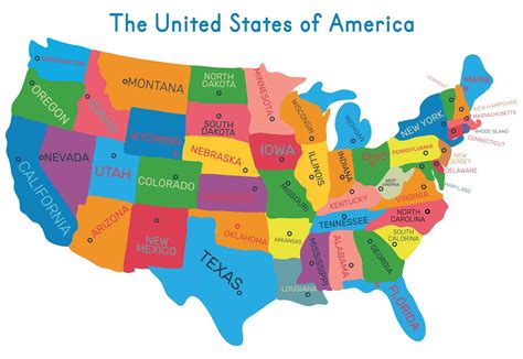 Free USA Map for Printing