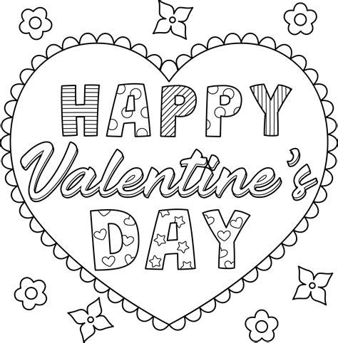 Free Valentine's Coloring Pages