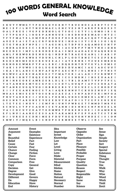 Free Word Search Resources