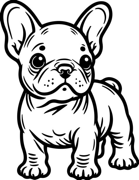 French Bulldog coloring sheet