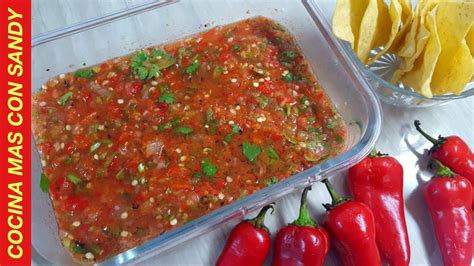 A fresh and spicy fresno pepper salsa perfect for dipping or topping