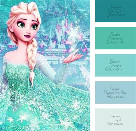 Frozen color palette design