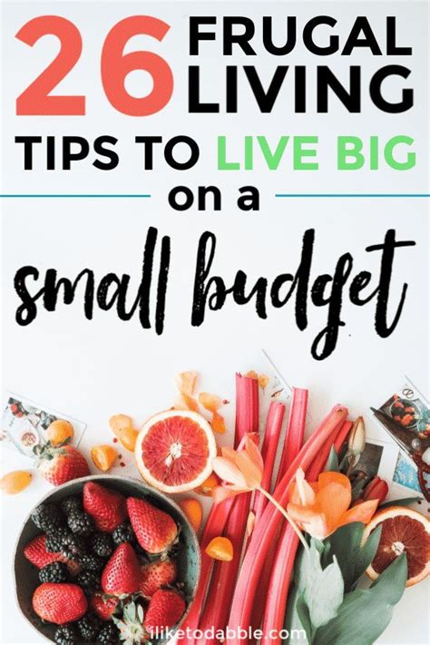 Frugal Living Budget