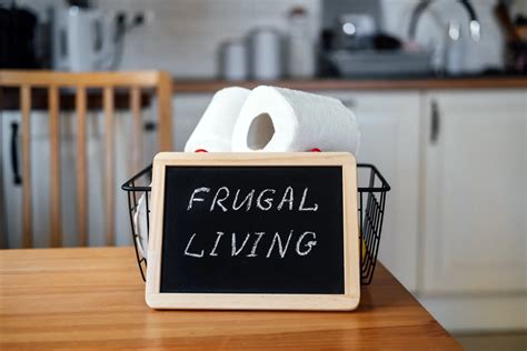 Image of a person with a frugal lifestyle, saving money