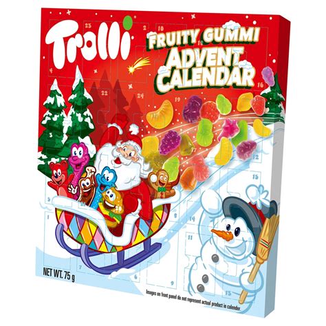 Fruity advent calendar candies