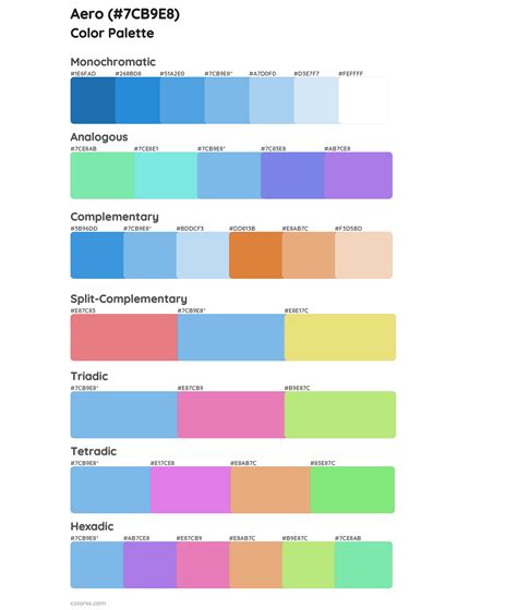 Frutiger Aero Color Palette Combinations