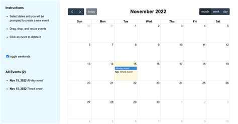 FullCalendar React