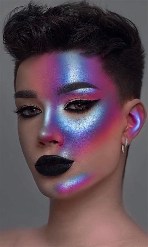 A person having fun with eyeshadow