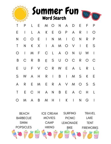 Fun Word Search Examples