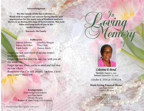 Funeral home obituary